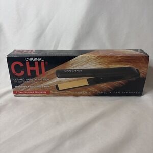 CHI Original 1" Ceramic Hairstyling Iron Straightener Black New, Open Box